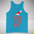 Personalized Elf Family Premium Tank Top - Neon Blue